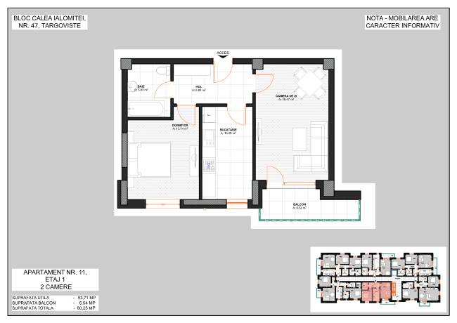 Apartamente Noi de la dezvoltator - Calea Ialomitei nr 47, Targoviste